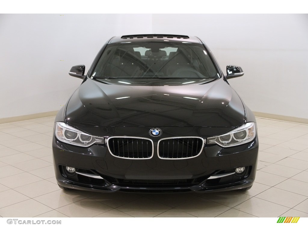 2014 3 Series 328i xDrive Sedan - Black Sapphire Metallic / Black photo #2