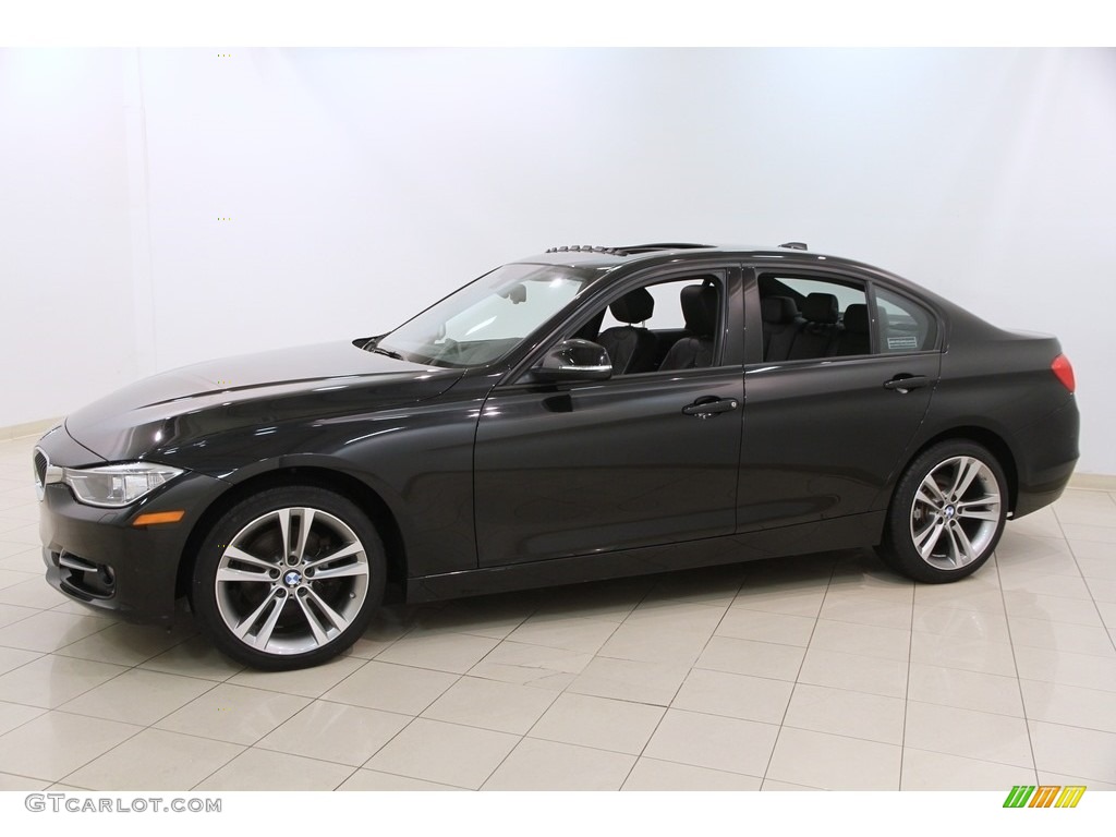 2014 3 Series 328i xDrive Sedan - Black Sapphire Metallic / Black photo #3