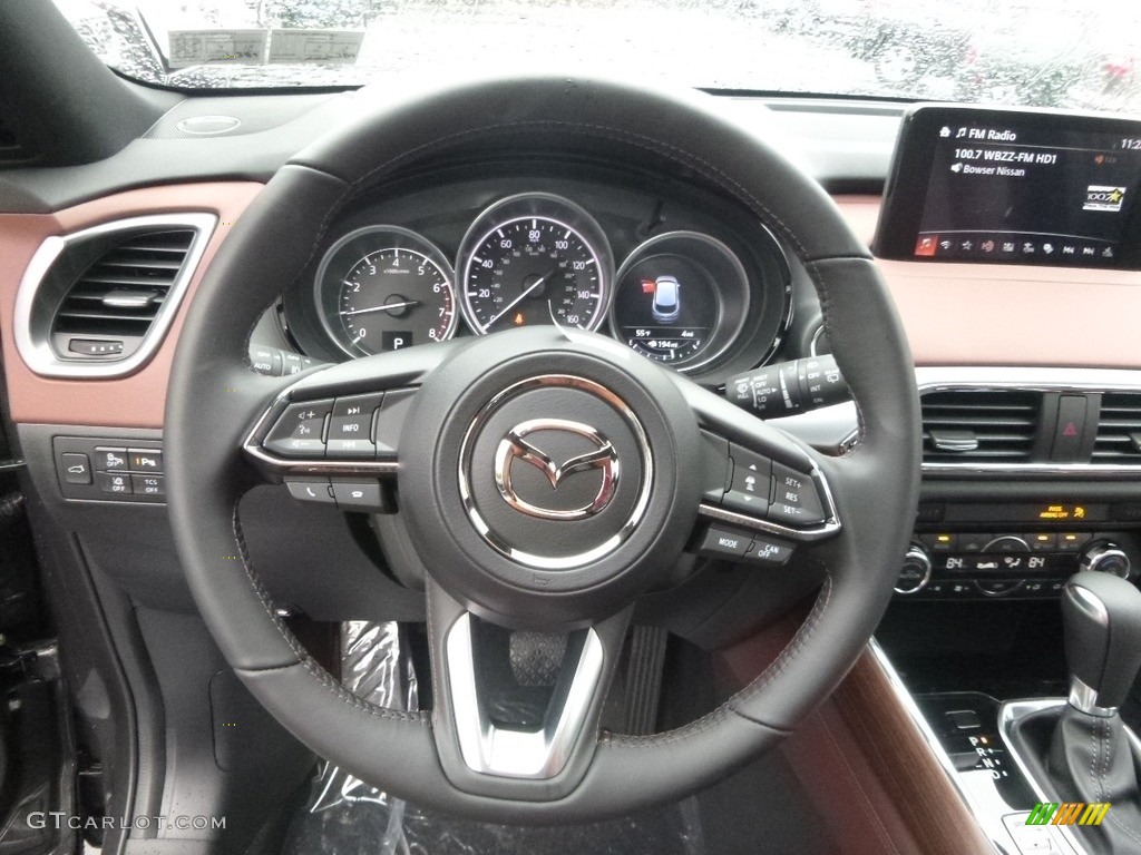 2017 Mazda CX-9 Signature AWD Signature Auburn Steering Wheel Photo #119010042