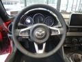 2017 Mazda MX-5 Miata RF Black/Red Stitching Interior Steering Wheel Photo