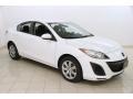 Crystal White Pearl Mica 2010 Mazda MAZDA3 i Sport 4 Door