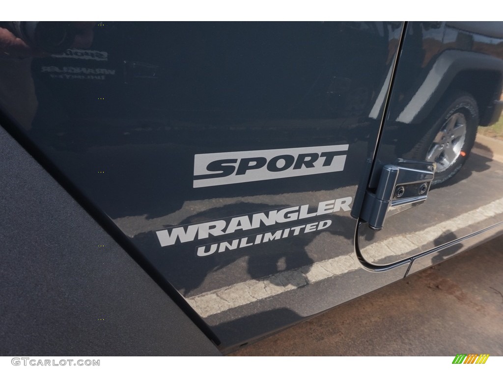2017 Wrangler Unlimited Sport 4x4 - Rhino / Black photo #7