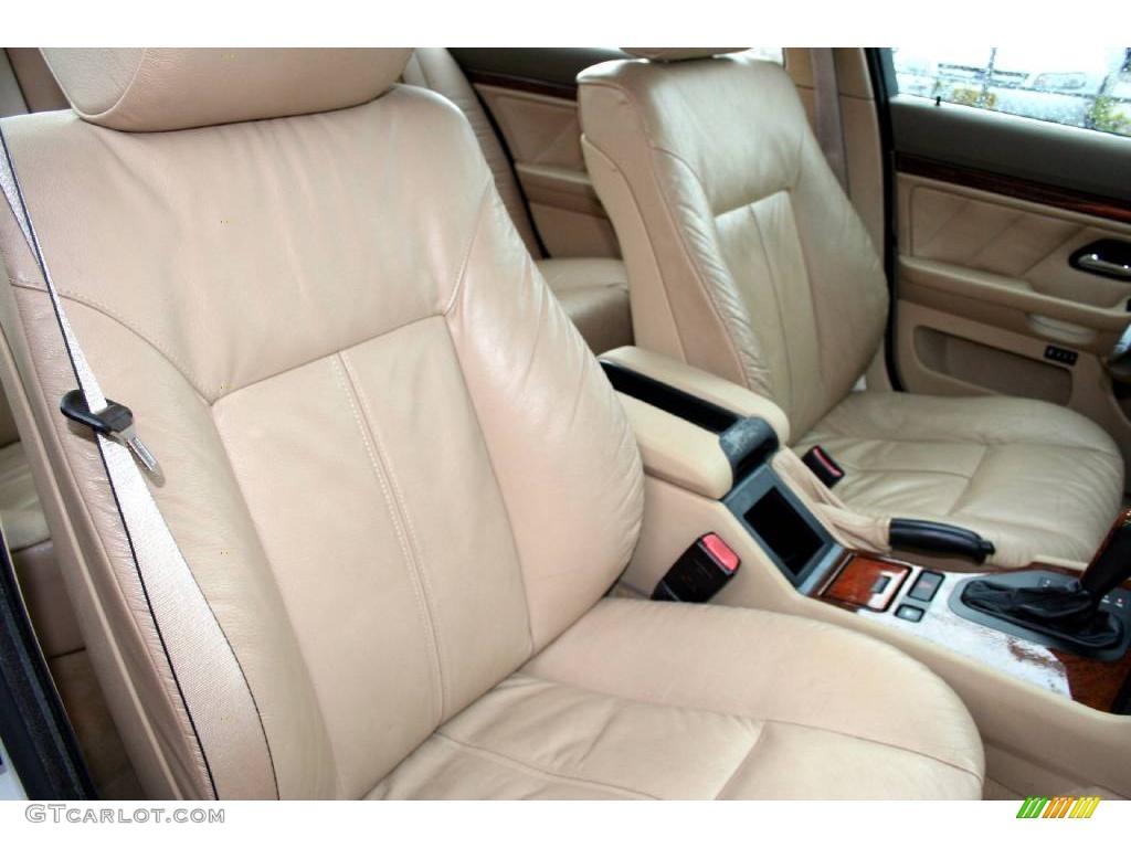 1998 5 Series 528i Sedan - Alpine White III / Beige photo #44