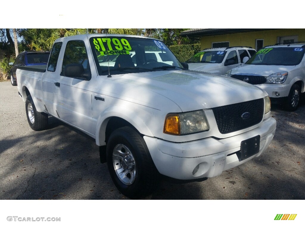 2003 Ranger Edge SuperCab - Oxford White / Dark Graphite photo #1