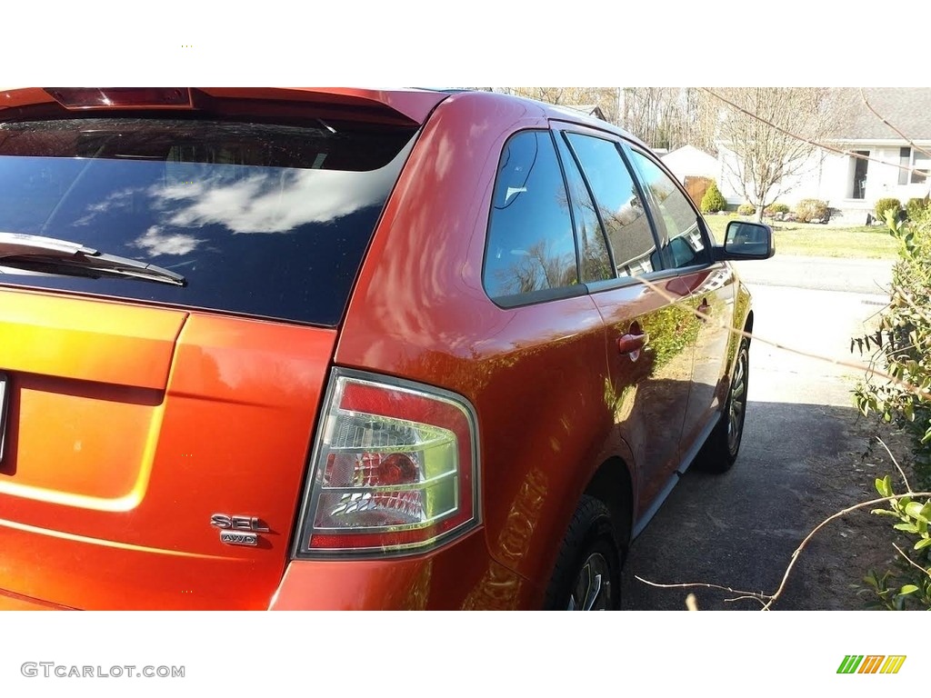 2007 Edge SEL AWD - Blazing Copper Metallic / Medium Light Stone photo #2