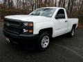 2014 Summit White Chevrolet Silverado 1500 WT Regular Cab  photo #3