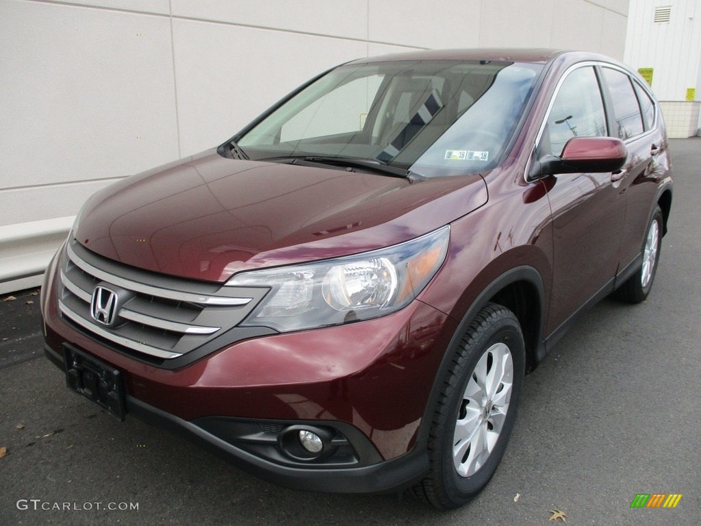 2014 CR-V EX AWD - Basque Red Pearl II / Gray photo #10