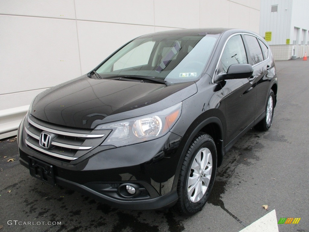 2014 CR-V EX AWD - Crystal Black Pearl / Black photo #9