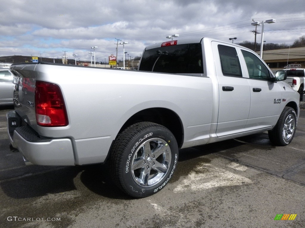 2017 1500 Express Quad Cab 4x4 - Bright Silver Metallic / Black/Diesel Gray photo #6