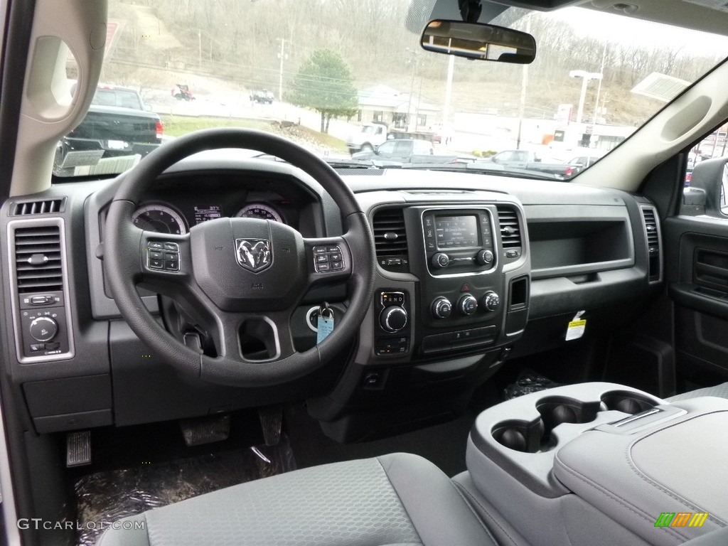 2017 1500 Express Quad Cab 4x4 - Bright Silver Metallic / Black/Diesel Gray photo #14