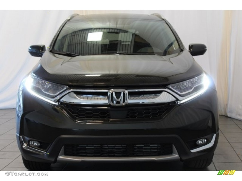 2017 CR-V Touring - Dark Olive Metallic / Black photo #4