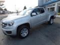 2017 Silver Ice Metallic Chevrolet Colorado LT Extended Cab 4x4  photo #4