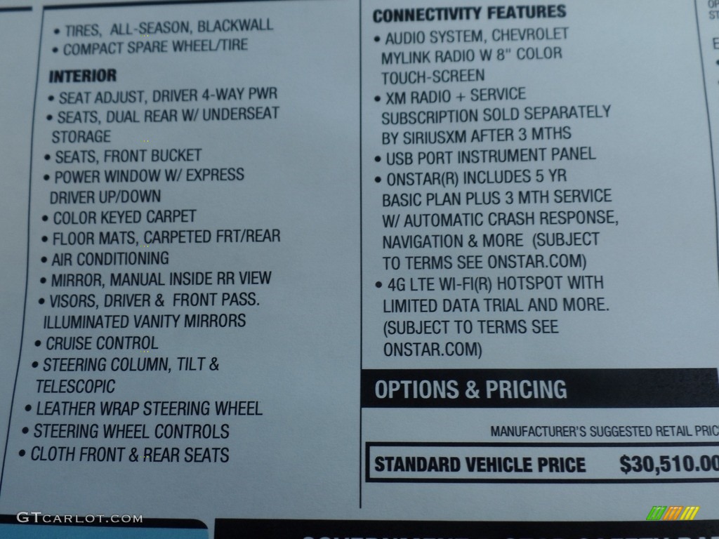 2017 Chevrolet Colorado LT Extended Cab 4x4 Window Sticker Photo #119036169