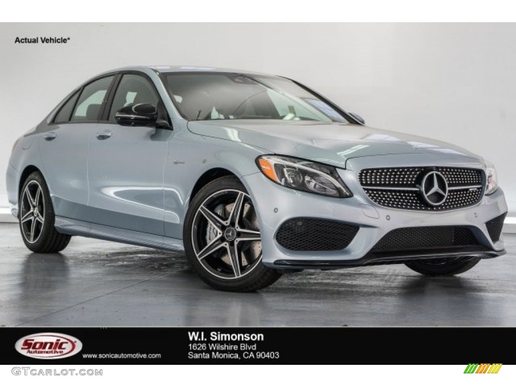 2017 C 43 AMG 4Matic Sedan - Diamond Silver Metallic / Black photo #1