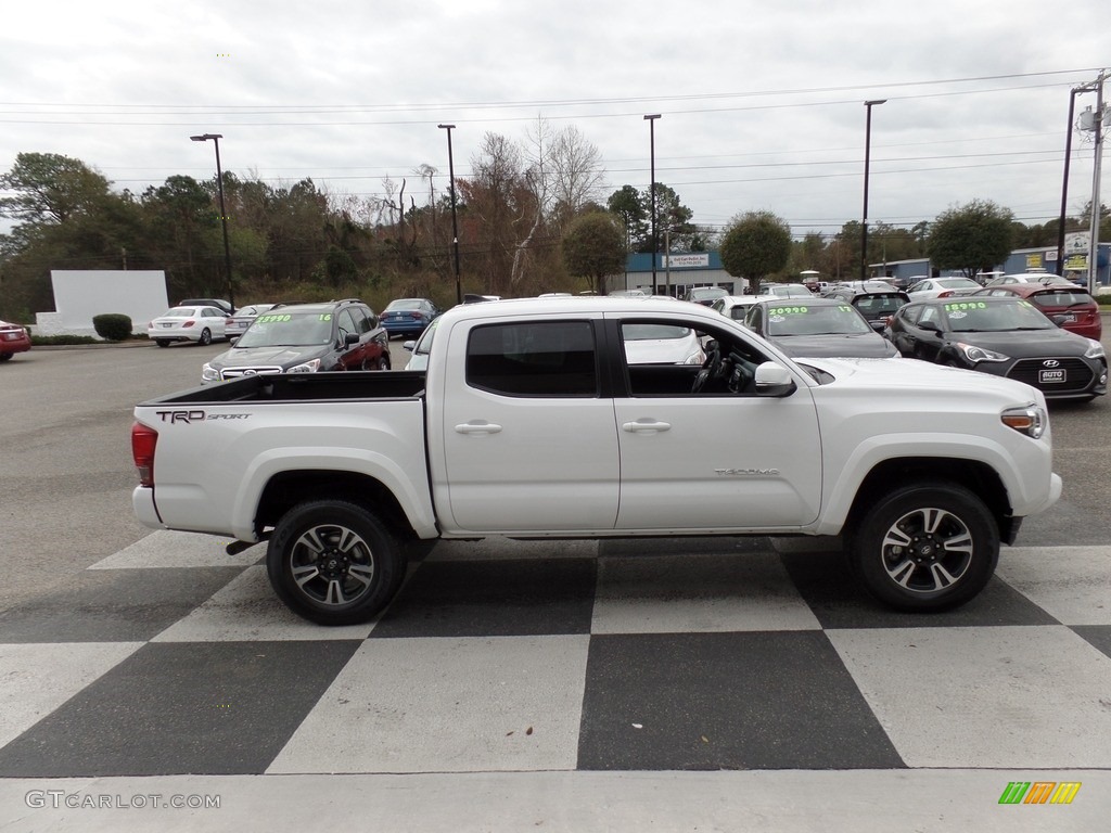 Super White 2017 Toyota Tacoma TRD Sport Double Cab Exterior Photo #119036503