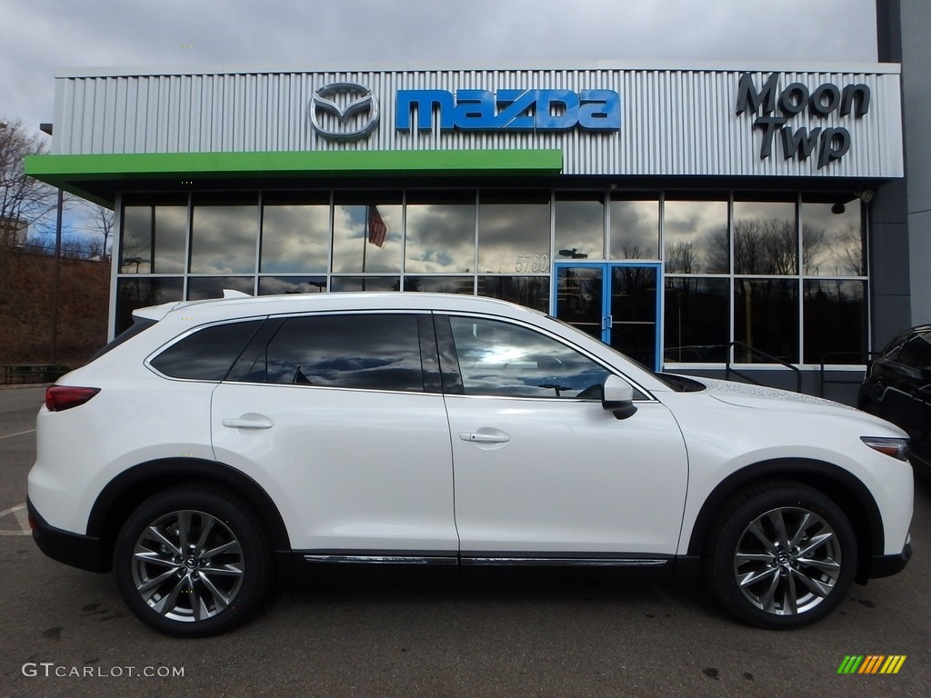 2017 CX-9 Grand Touring AWD - Snowflake White Pearl Mica / Black photo #1