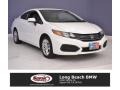 Taffeta White 2014 Honda Civic LX Coupe