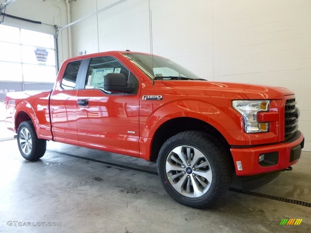 2017 F150 XL SuperCab 4x4 - Race Red / Black photo #1