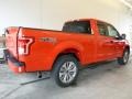 2017 Race Red Ford F150 XL SuperCab 4x4  photo #2