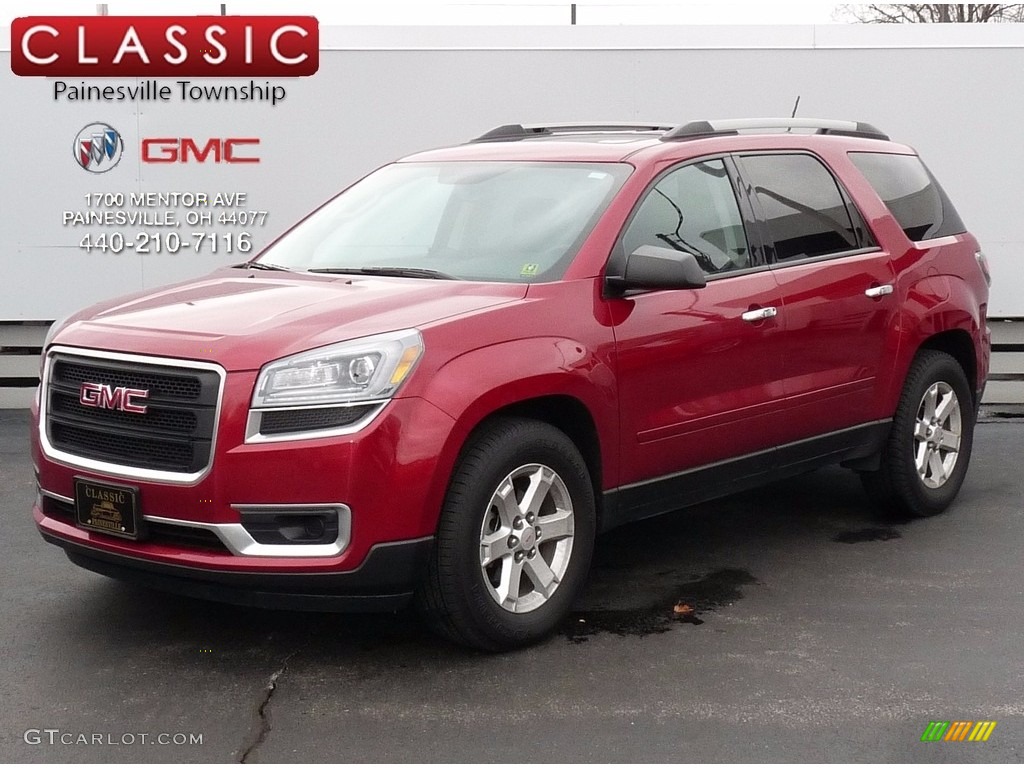 Crystal Red Tintcoat GMC Acadia