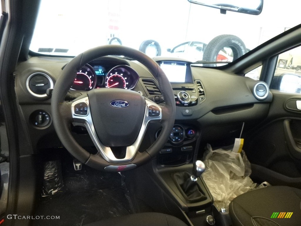 2017 Ford Fiesta ST Hatchback Charcoal Black Dashboard Photo #119040921