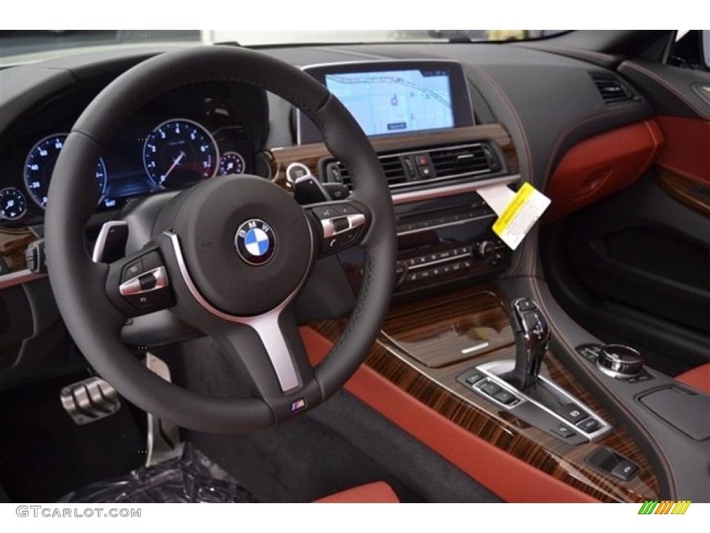 2017 6 Series 640i Convertible - Alpine White / Vermilion Red photo #11