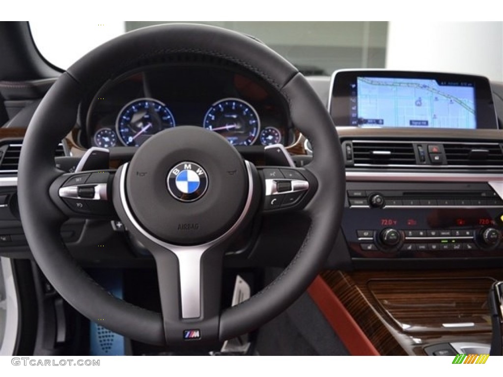 2017 6 Series 640i Convertible - Alpine White / Vermilion Red photo #29