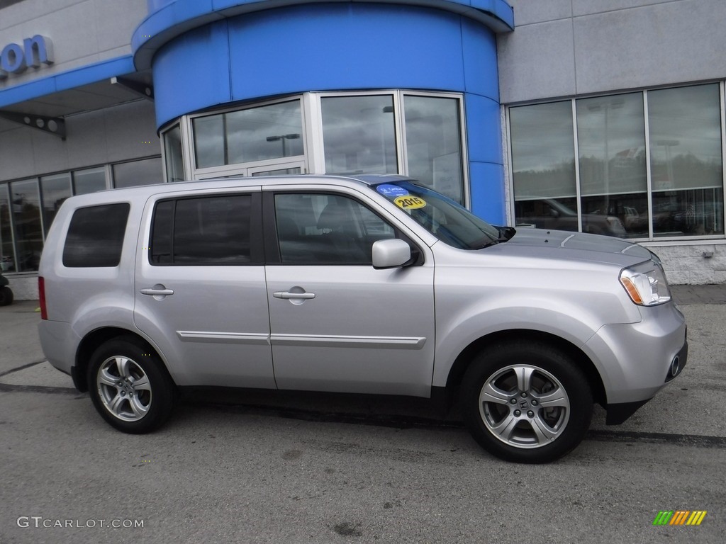 2015 Pilot EX-L 4WD - Alabaster Silver Metallic / Black photo #2