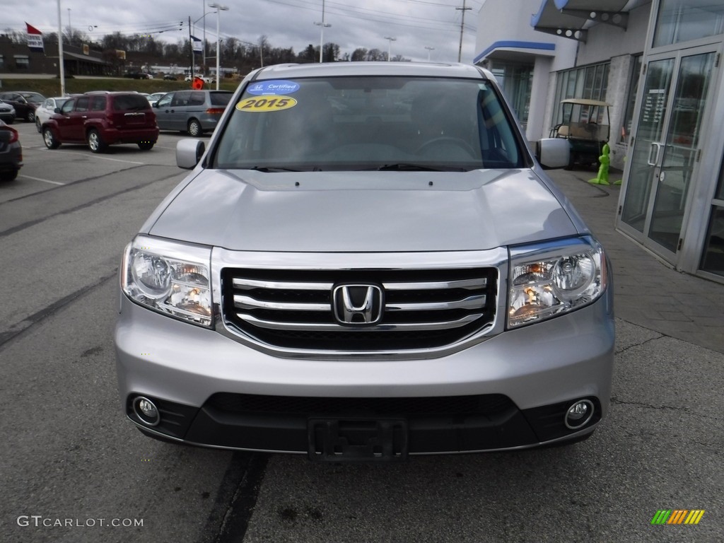 2015 Pilot EX-L 4WD - Alabaster Silver Metallic / Black photo #5