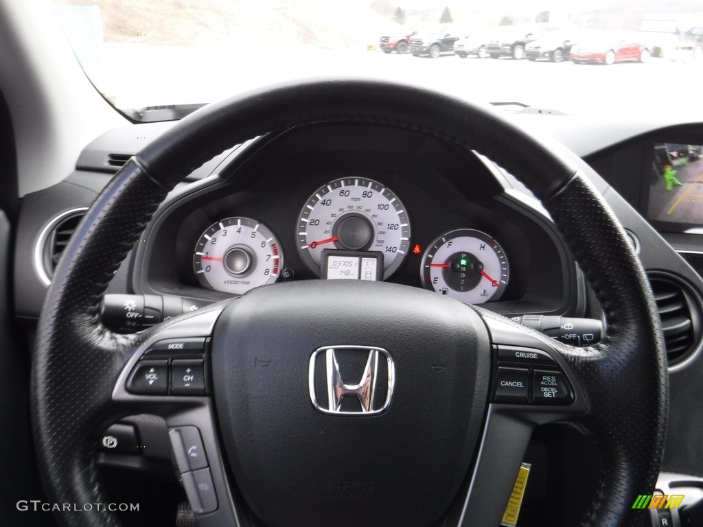 2015 Pilot EX-L 4WD - Alabaster Silver Metallic / Black photo #18