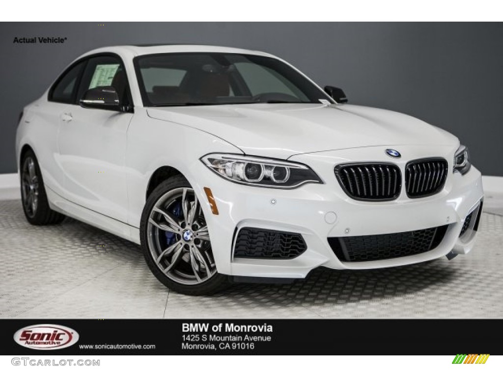 2017 2 Series M240i Coupe - Mineral White Metallic / Coral Red photo #1