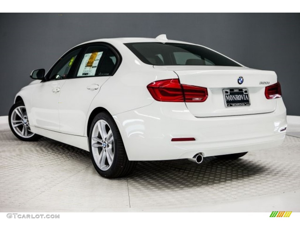 2017 3 Series 320i Sedan - Alpine White / Black photo #3