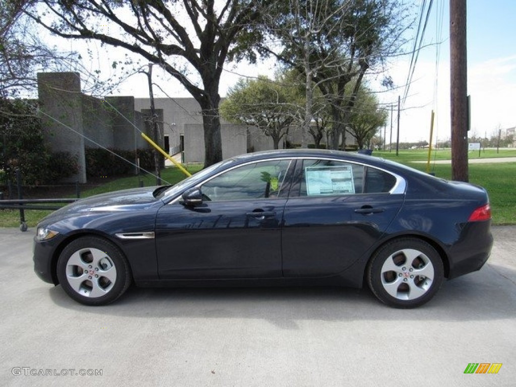 2017 XE 25t - Dark Sapphire Blue / Jet photo #11
