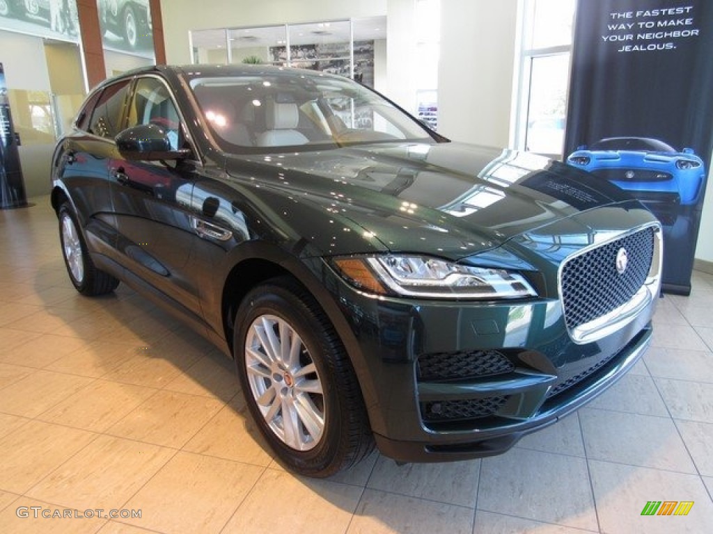 British Racing Green 2017 Jaguar F-PACE 35t AWD Prestige Exterior Photo #119052140