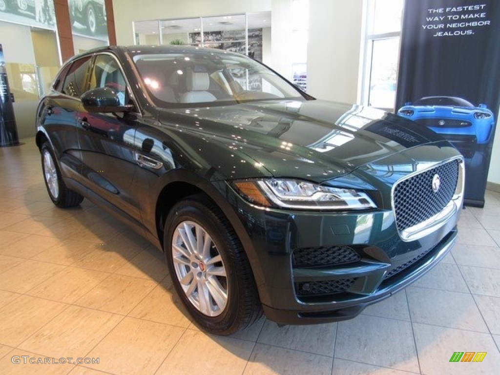 2017 F-PACE 35t AWD Prestige - British Racing Green / Latte w/Espresso photo #2