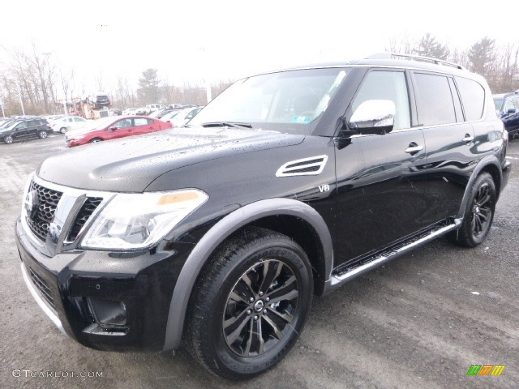 Super Black 2017 Nissan Armada Platinum 4x4 Exterior Photo #119053073