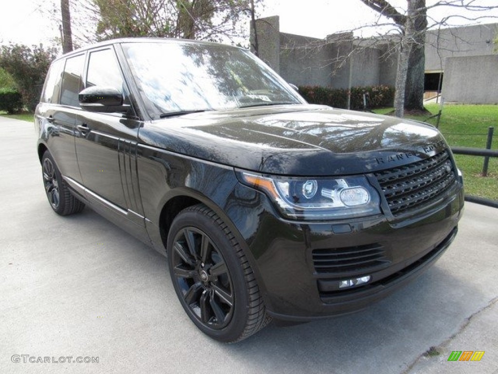 2017 Range Rover Supercharged - Santorini Black Metallic / Ebony/Ebony photo #2