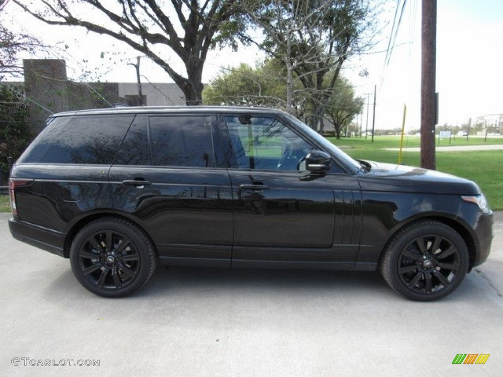 2017 Range Rover Supercharged - Santorini Black Metallic / Ebony/Ebony photo #6