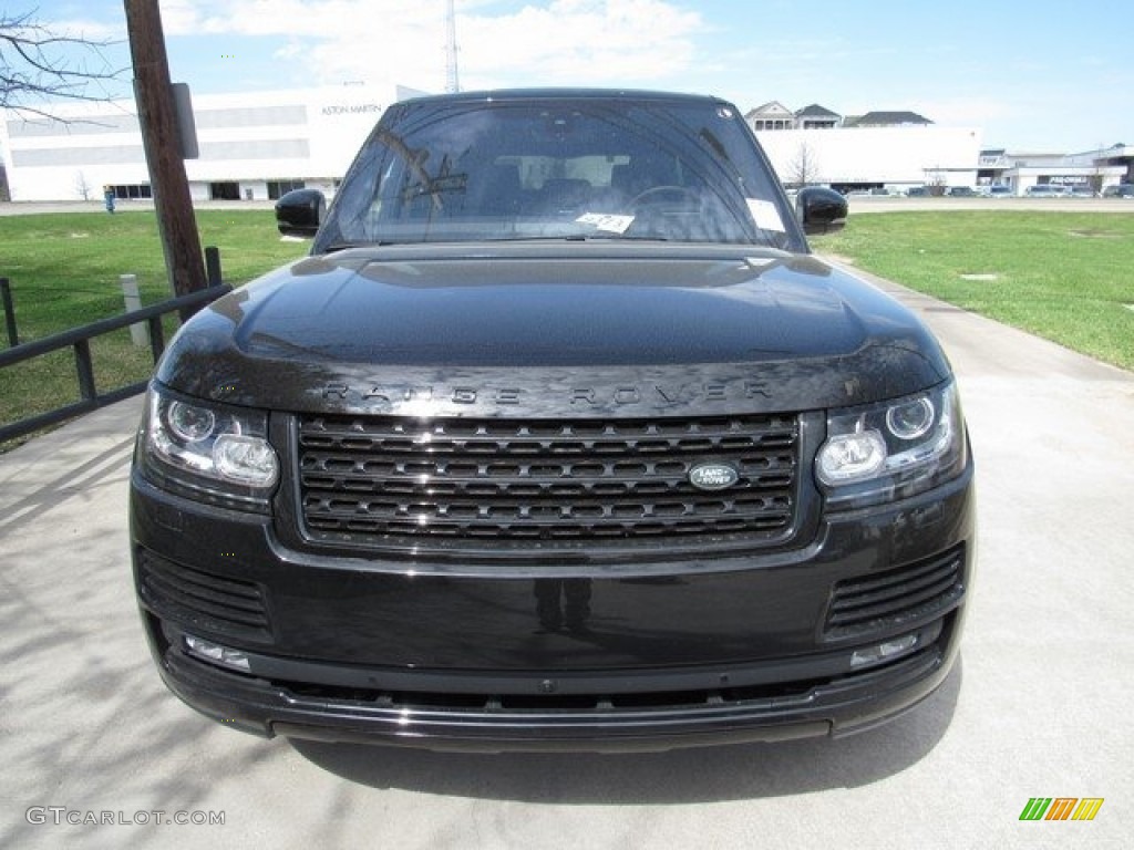 2017 Range Rover Supercharged - Santorini Black Metallic / Ebony/Ebony photo #9