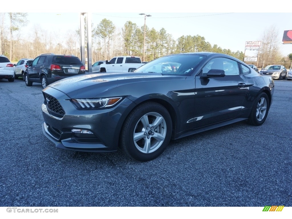 2016 Mustang V6 Coupe - Magnetic Metallic / Ebony photo #4