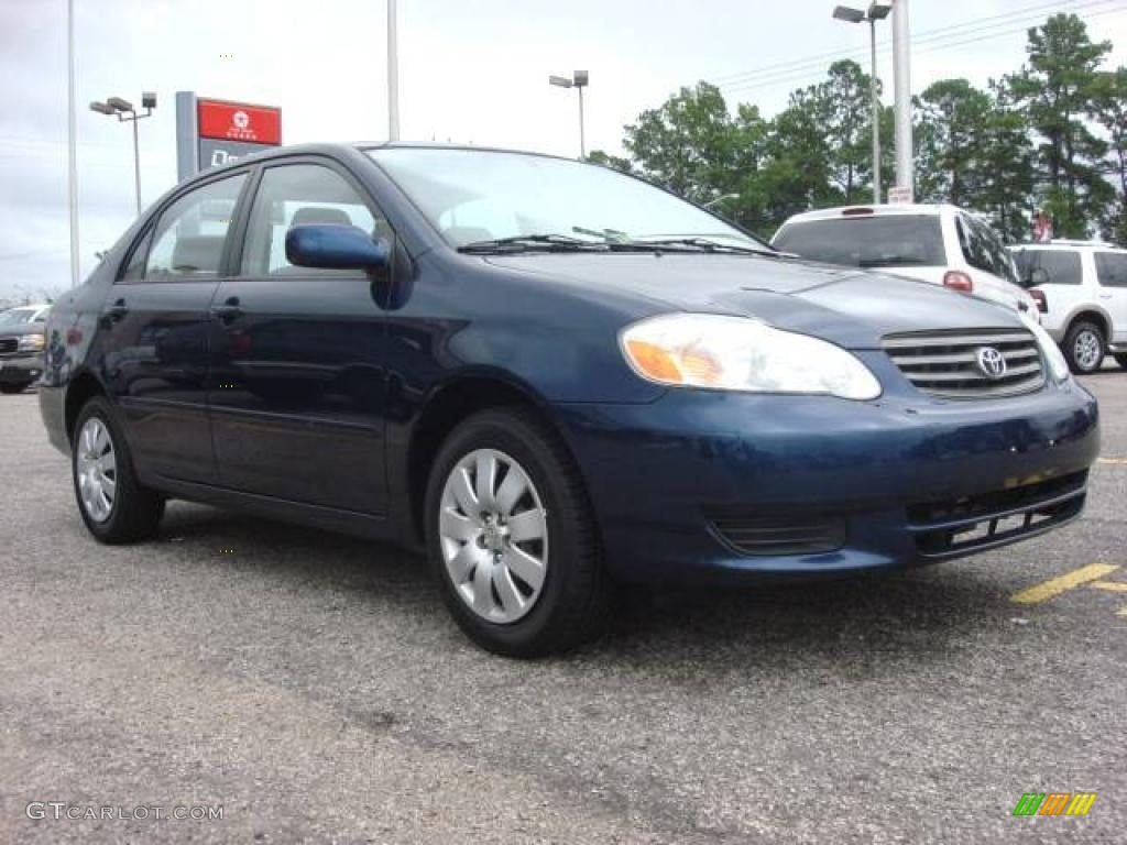 2004 Corolla LE - Indigo Ink Blue Pearl / Pebble Beige photo #1