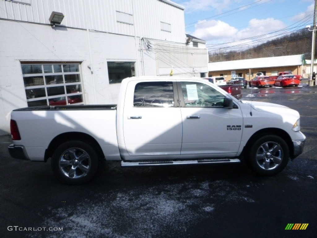 2014 1500 SLT Crew Cab 4x4 - Bright White / Canyon Brown/Light Frost Beige photo #6