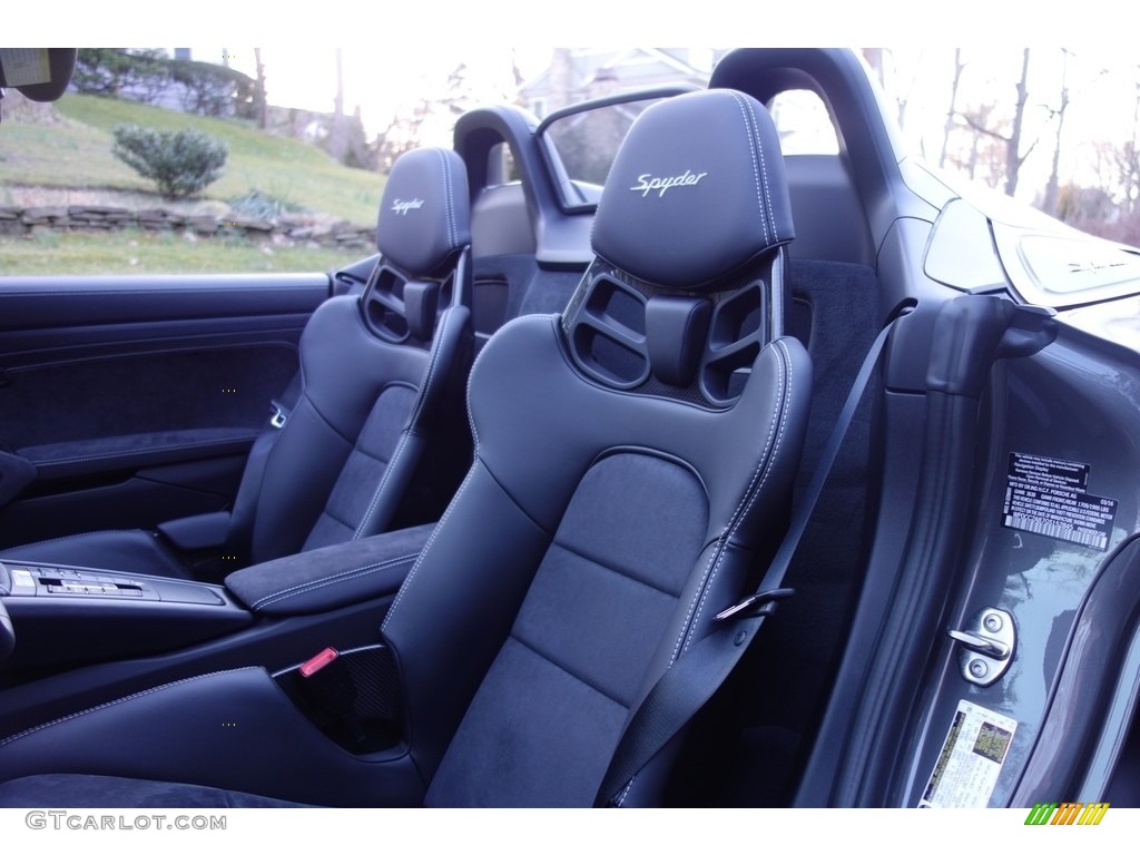 Black Interior 2016 Porsche Boxster Spyder Photo #119059970