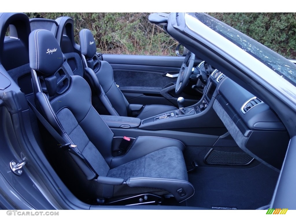 Black Interior 2016 Porsche Boxster Spyder Photo #119060045