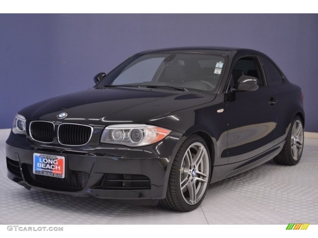 2013 1 Series 135is Coupe - Jet Black / Black photo #3