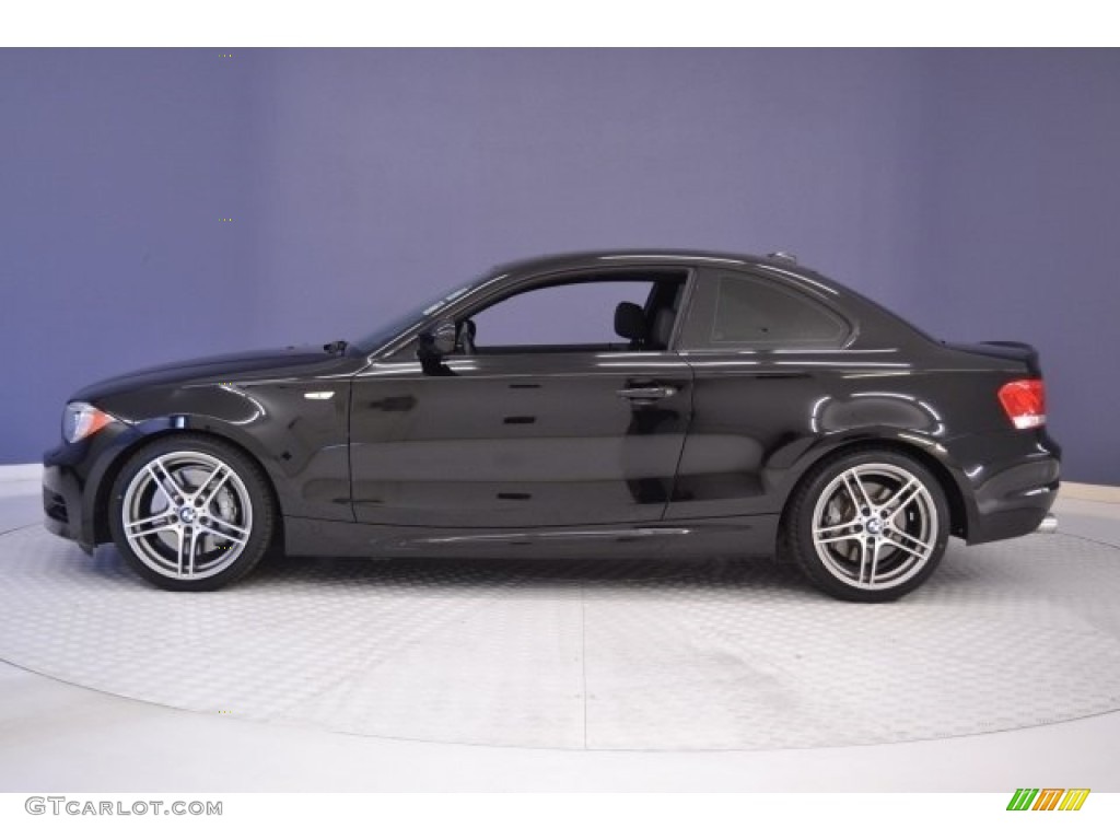 2013 1 Series 135is Coupe - Jet Black / Black photo #4