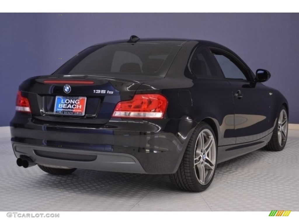 2013 1 Series 135is Coupe - Jet Black / Black photo #7