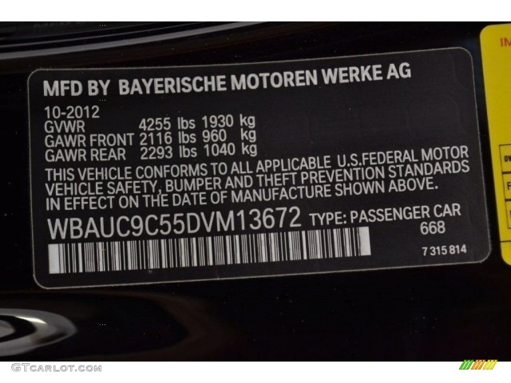 2013 1 Series 135is Coupe - Jet Black / Black photo #30