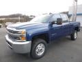 2017 Deep Ocean Blue Metallic Chevrolet Silverado 2500HD Work Truck Double Cab 4x4  photo #8