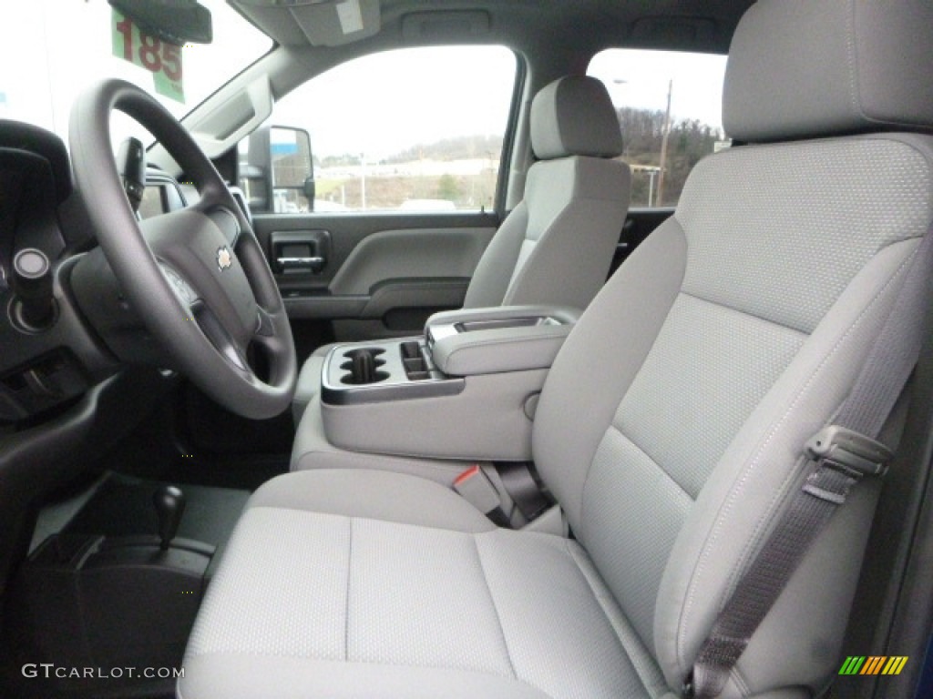 2017 Silverado 2500HD Work Truck Double Cab 4x4 - Deep Ocean Blue Metallic / Dark Ash/Jet Black photo #10